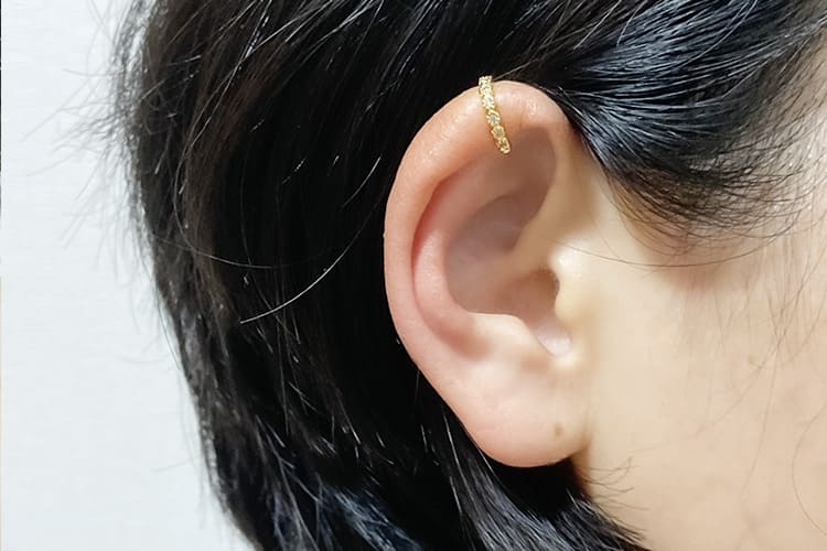 ear cuff◆片方◆color：Gold／真鍮／DORISEAR CUFF