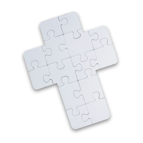 24 Pack DIY Blank Puzzle Crafts - Star