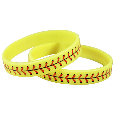 Softball silicone store bracelets