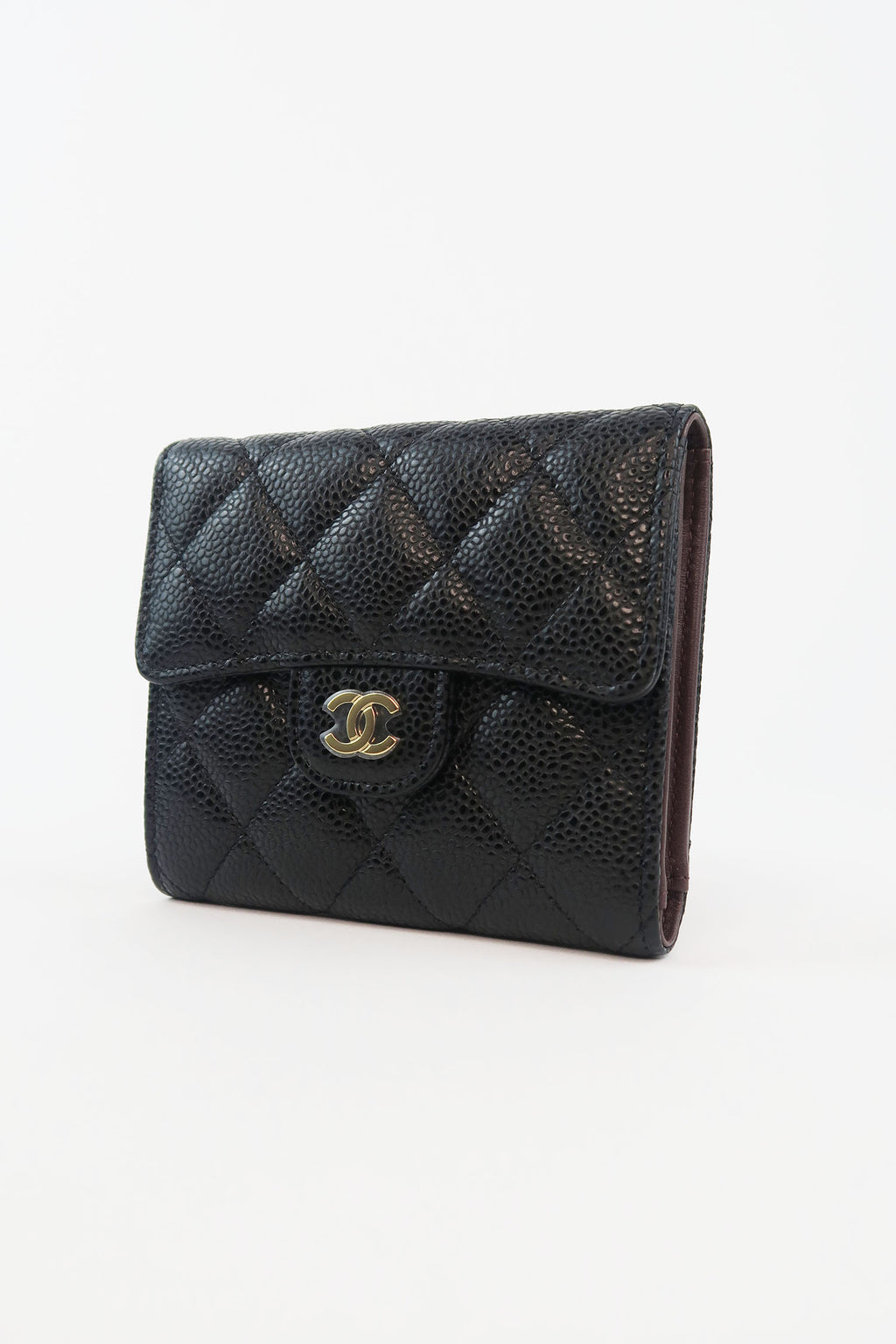 Chanel Black Caviar Small Classic Flap Wallet  myGemma  Item 129029