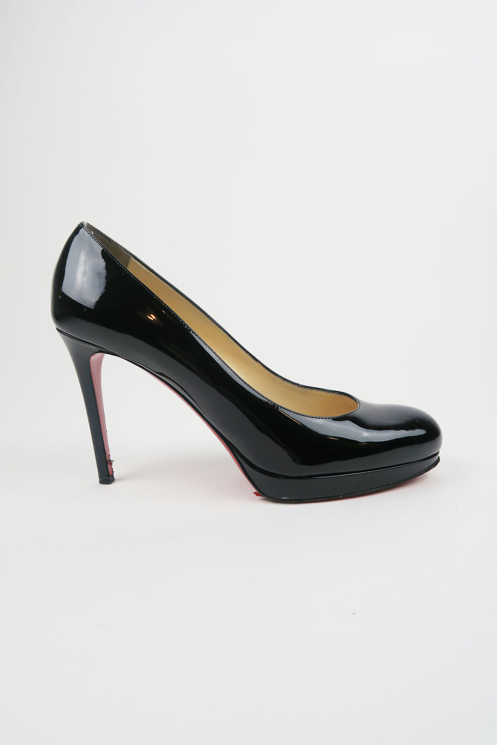 Christian Louboutin Simple Pump 85 Patent Leather Pumps sz 36.5