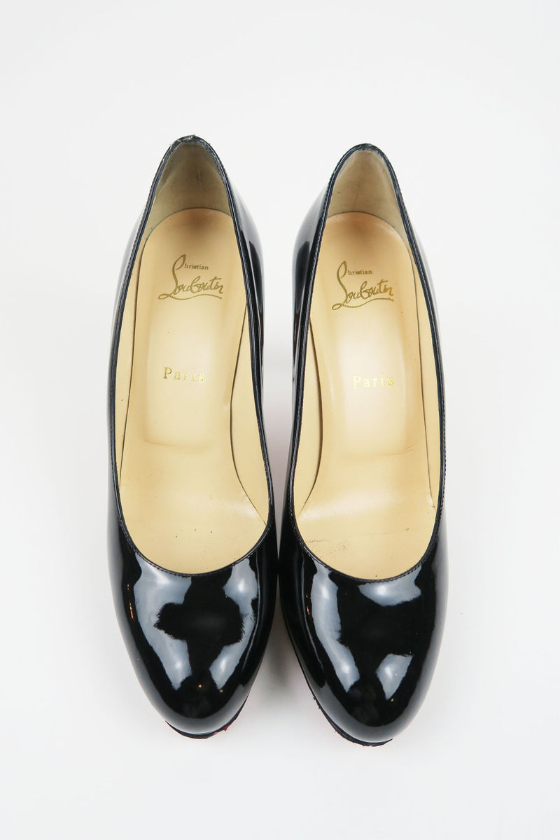 Christian Louboutin New Simple Pump 100 Patent Leather Pump 38.5 – The Studio