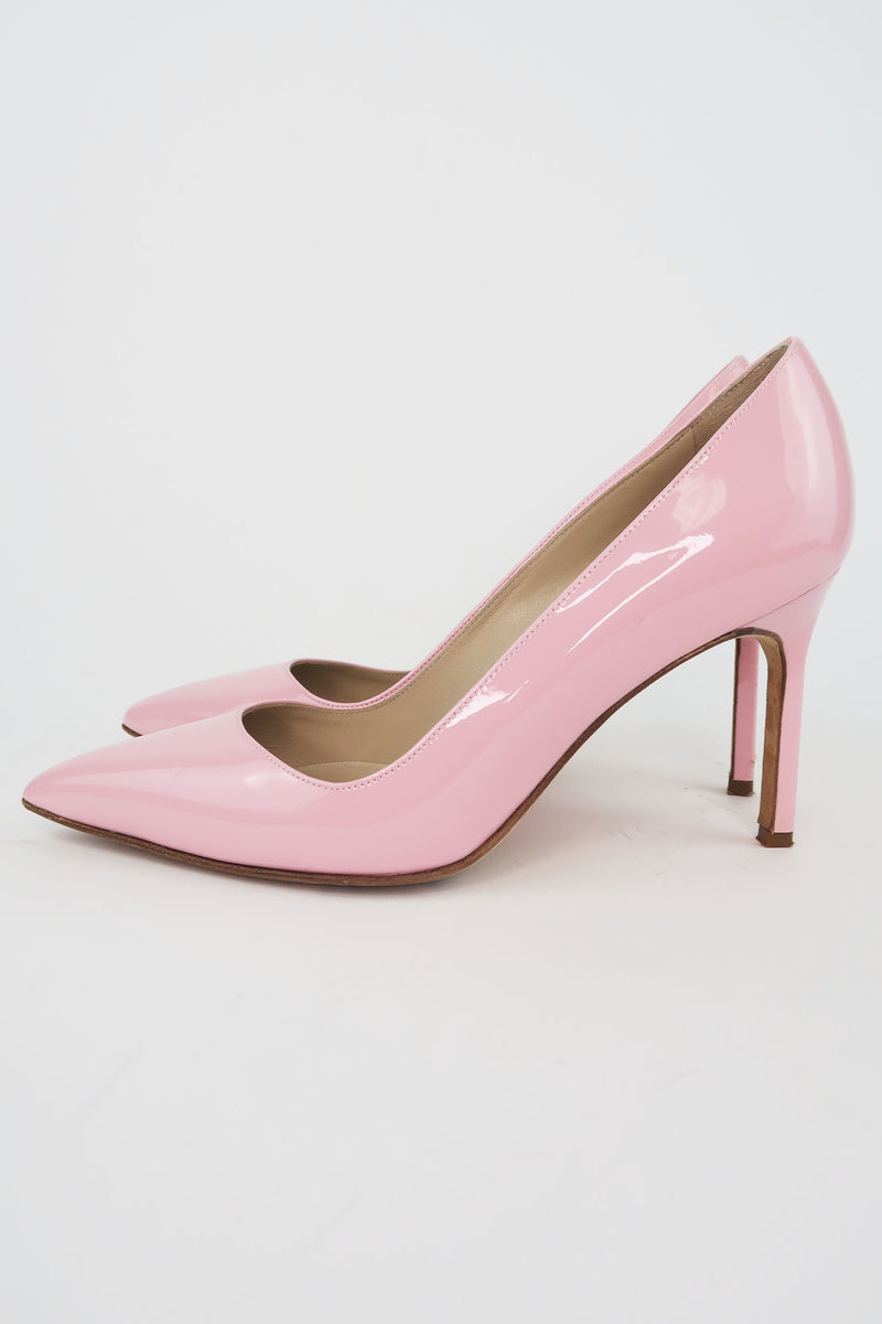 Manolo Blahnik Patent Pumps sz 34.5 – The Find Studio