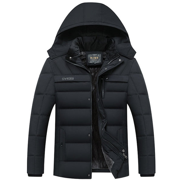 New Winter Jacket Men -20 Degree Thicken Warm Men Parkas Hooded Coat Fleece Mans Jackets Outwear Jaqueta Masculina 1