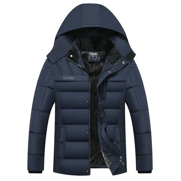 New Winter Jacket Men -20 Degree Thicken Warm Men Parkas Hooded Coat Fleece Mans Jackets Outwear Jaqueta Masculina 2