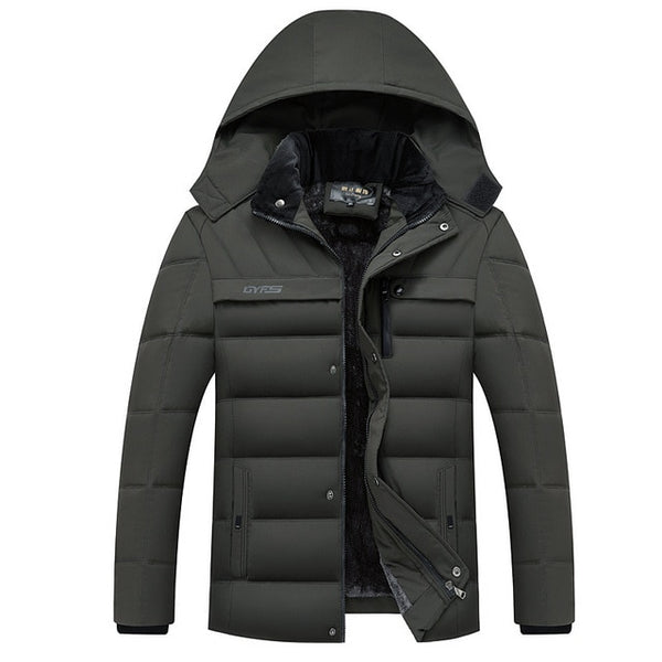New Winter Jacket Men -20 Degree Thicken Warm Men Parkas Hooded Coat Fleece Mans Jackets Outwear Jaqueta Masculina 4