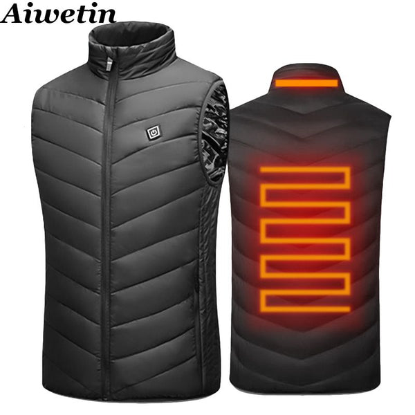 Mens Outdoor USB Infrared Heating Vest Jacket 0