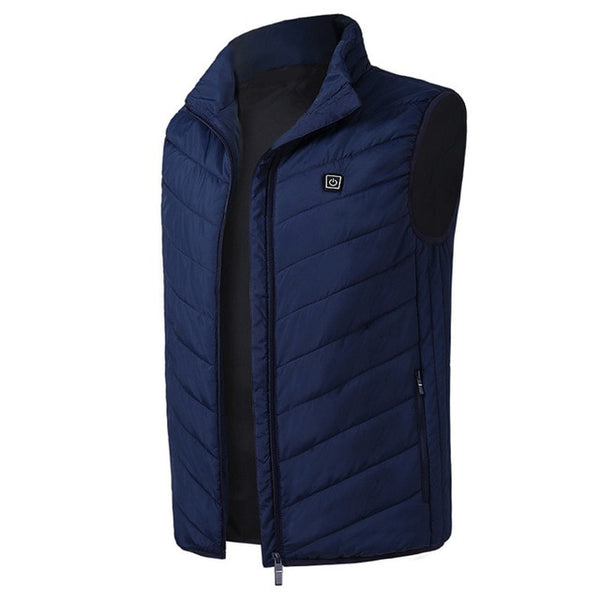 Mens Outdoor USB Infrared Heating Vest Jacket 5