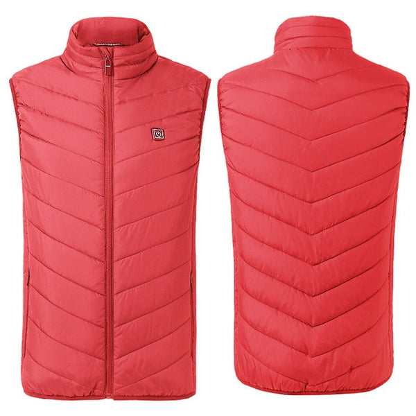 Mens Outdoor USB Infrared Heating Vest Jacket 3