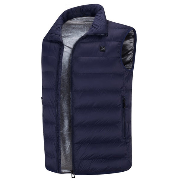 Mens Outdoor USB Infrared Heating Vest Jacket 4