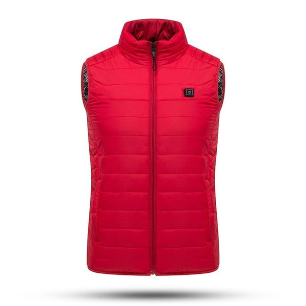 Mens Outdoor USB Infrared Heating Vest Jacket 1