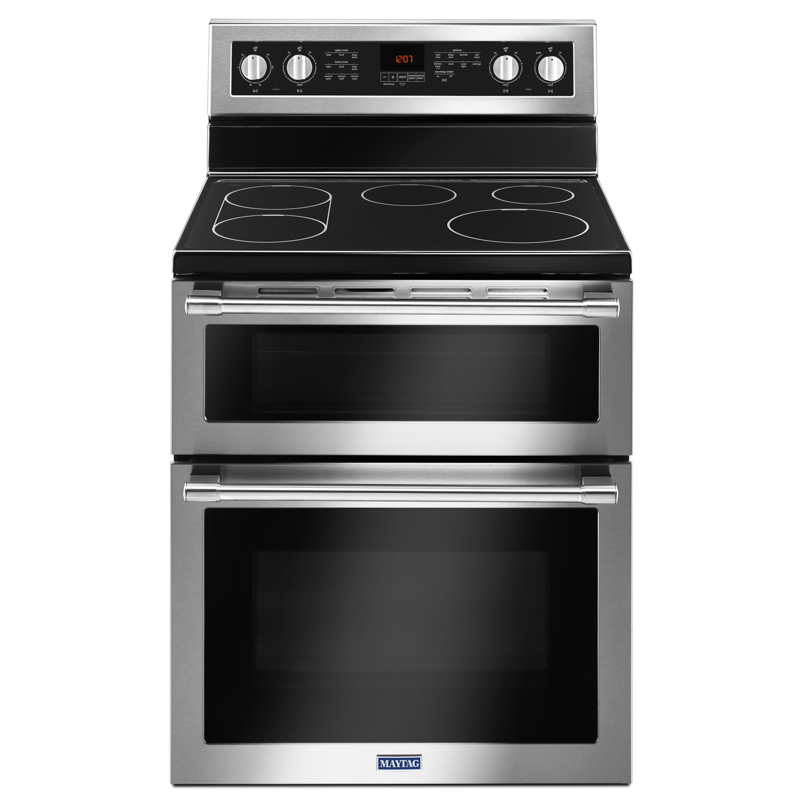 maytag double oven electric range