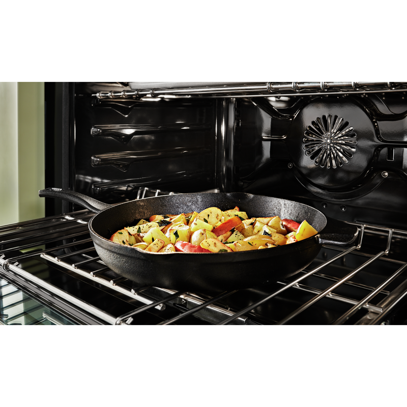 KitchenAid® 30'' Smart Commercial-Style Dual Fuel Range with 4 Burners KFDC500JAV