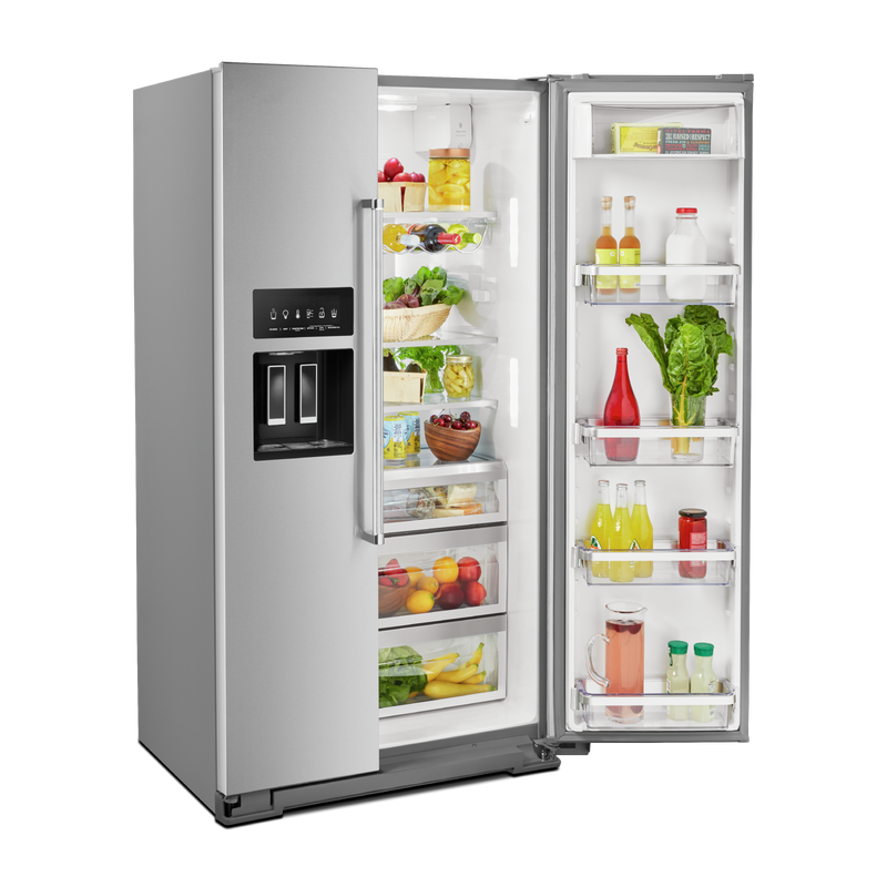 19.9 cu ft. Counter-Depth Side-by-Side Refrigerator with Exterior Ice and Water and PrintShield™ finish KRSC700HPS