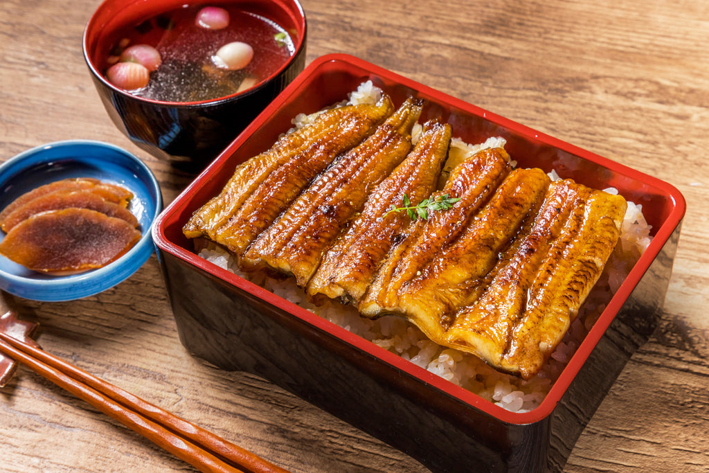 grilled unagi with insolito trebbiano orange from sanminiato