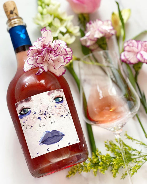 organic macerated rosé indigo inserted in san miniato