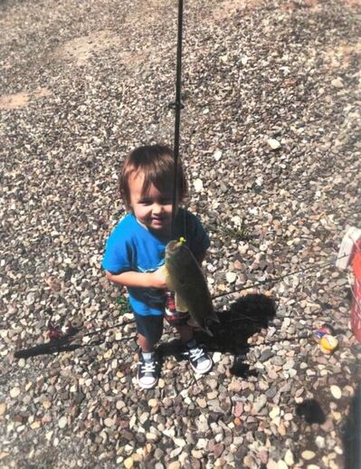 Fishing with kids, lots of fish catching!