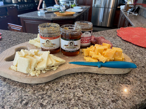 Pepper Jelly Cheese Board