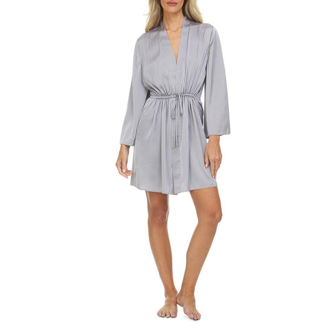 Petal & Pup Sleepwear & Intimates, Womens Darani Full Length Lace Trim  Robe - Ivory