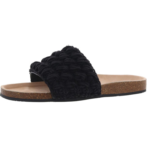 JW Anderson Mens Ca/Fa Crochet Slip on Slide Sandals Crochet Slide Sandals