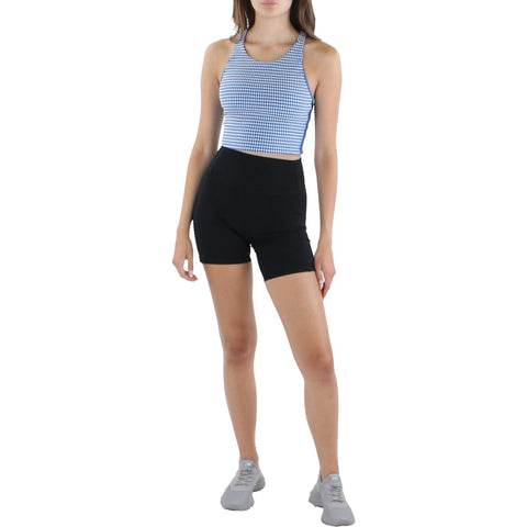Koral Activewear Womens Ribbed Zip Front Athletic Leggings