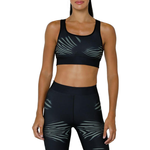 Electric Yoga Women's Snake Print Mid-Rise Quick Dry Activewear Fitnes