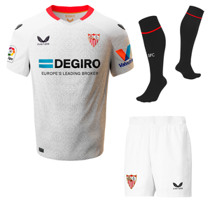 Conjunto Primera Equipación Sevilla FC niño blanco – Tienda Oficial Sevilla FC