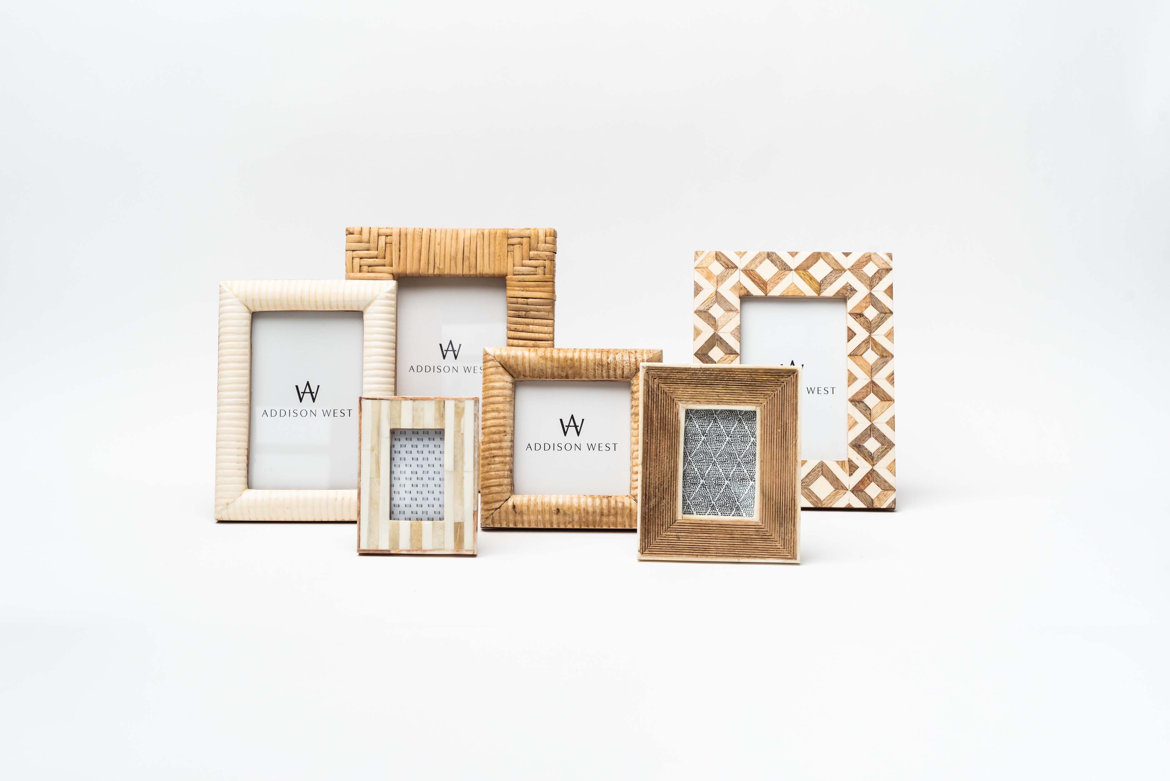 Wicker Weave Photo Frames, 4x6 - Kademi