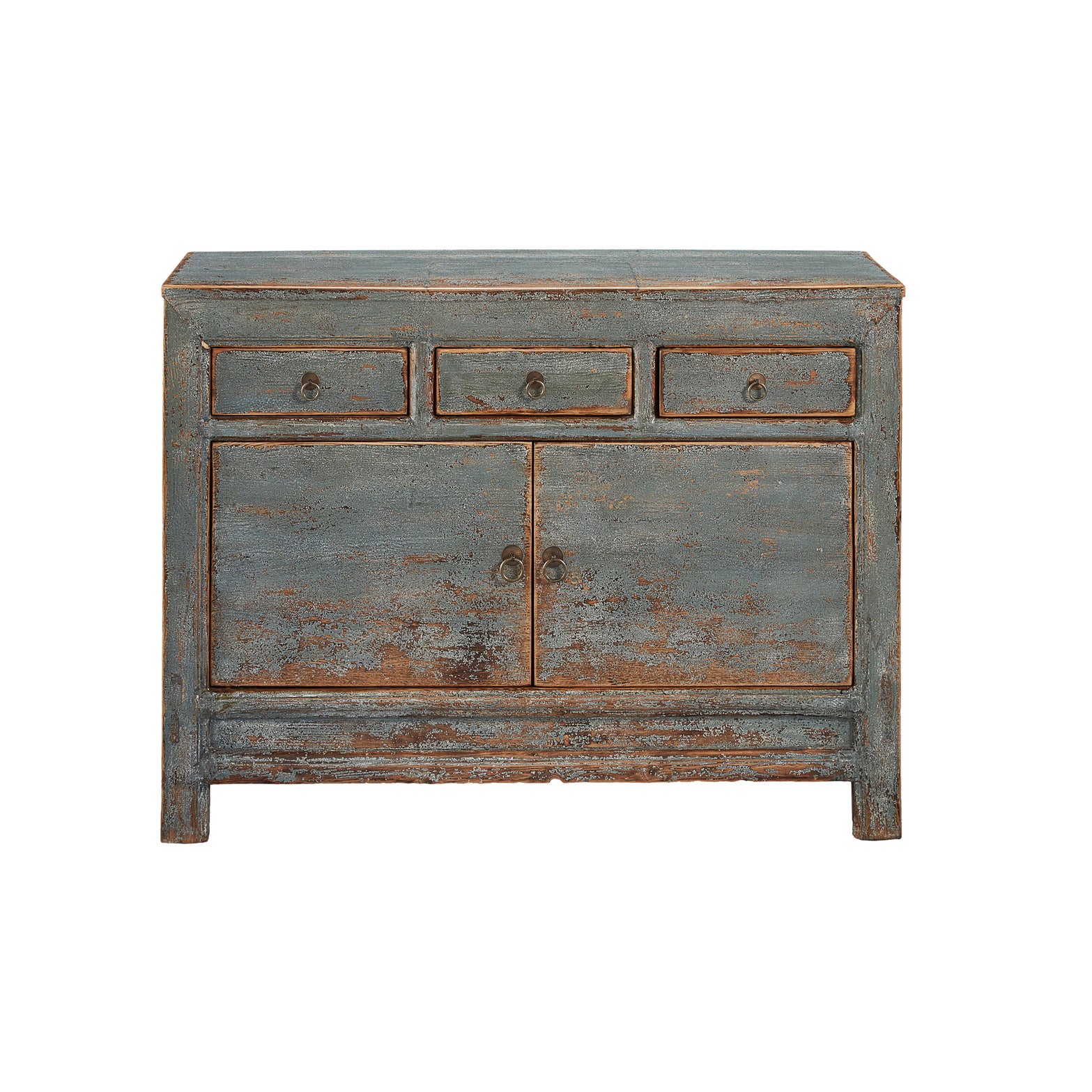 Sideboard with an Antiqued Prussian Design