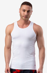 Buy Grey Cotton Lycra Vest (Square Neck)- Underjeans By Spykar