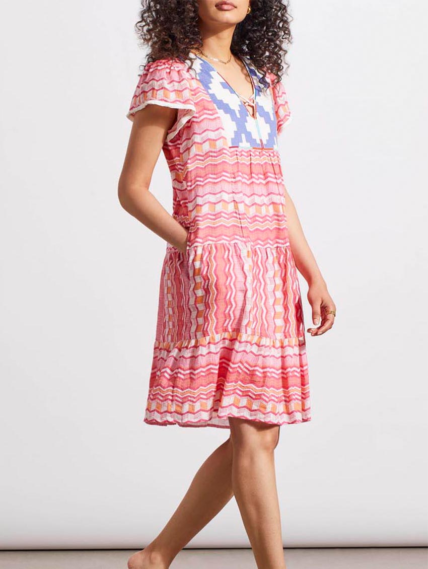 Tribal Short Sleeve Dress