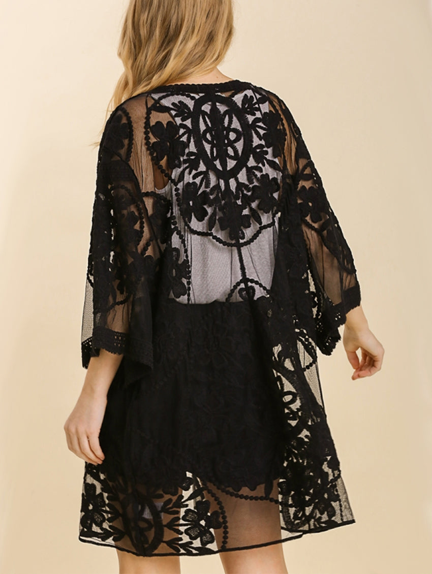 Etta Floral Lace Cover Up