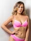 Shop in Sri Lanka for Bella - T Shirt Plunge Bra - Micro & Lace Single In Neon Pink