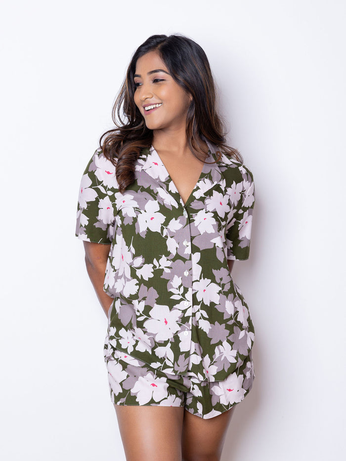 Valarie - Short Sleeve Classic SPJ Set In Camo Floral Online at Kapruka | Product# ef_AC_7791238742169