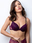 Shop in Sri Lanka for Kathy - T Shirt Plunge Bra In All Lace - Single - Dark Purple