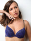 Shop in Sri Lanka for Kathy - T Shirt Plunge Bra In All Lace - Single - Clemetis Blue