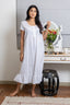 Shop in Sri Lanka for Dahlia - Short Sleeve Night Gown In Pure White