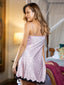 Shop in Sri Lanka for Alexa - Chemise With Slit & Lace In Bunny AOP