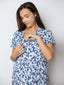 Shop in Sri Lanka for Susanna - Tiered Nursing Sleep. Shirt In Blue Floral