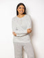 Shop in Sri Lanka for Andrea - Long Sleeve Button Front LPJ In Gray & White Stripe