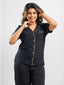 Shop in Sri Lanka for Adalyn - Short Sleeve Classic LPJ Set In Black