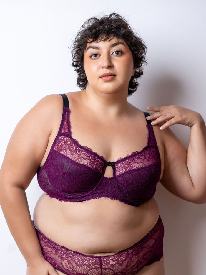 Charlotte - Wired All Lace Bra In Dark Purple Online at Kapruka | Product# ef_AC_7885592789145