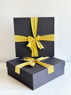 Aadaraya | Gift Box - Black with Gold Ribbon Buy Clothing and Fashion Online for specialGifts