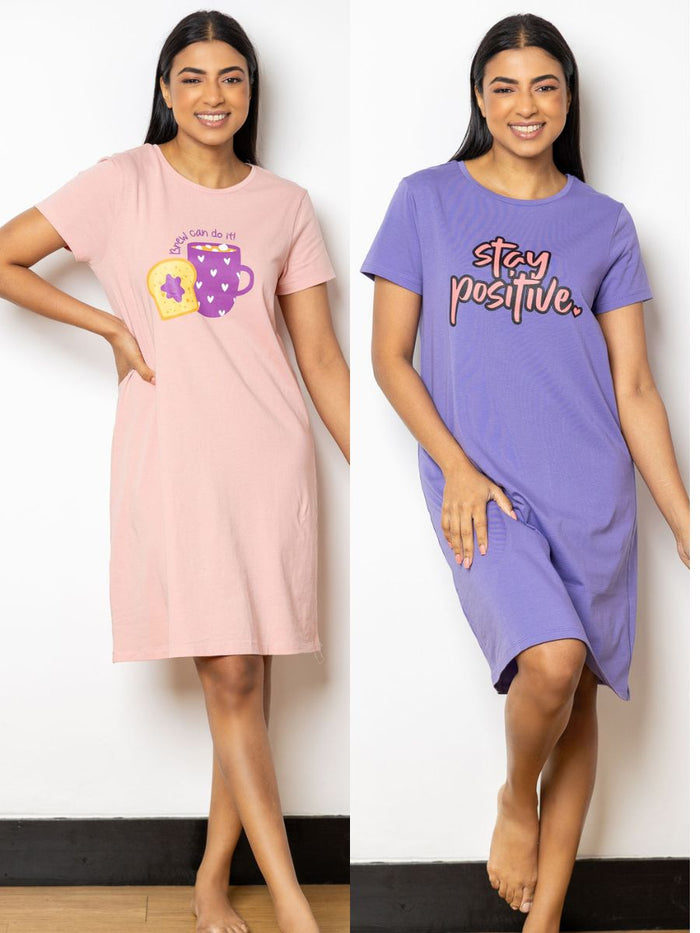 Kaitlyn - Sleep. Shirt Graphic In Veronika & Mellow Rose - 2 Pack Online at Kapruka | Product# ef_AC_7885552255129