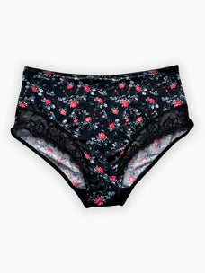 Laurie - Full Brief Lace In Black Rose  Online for none