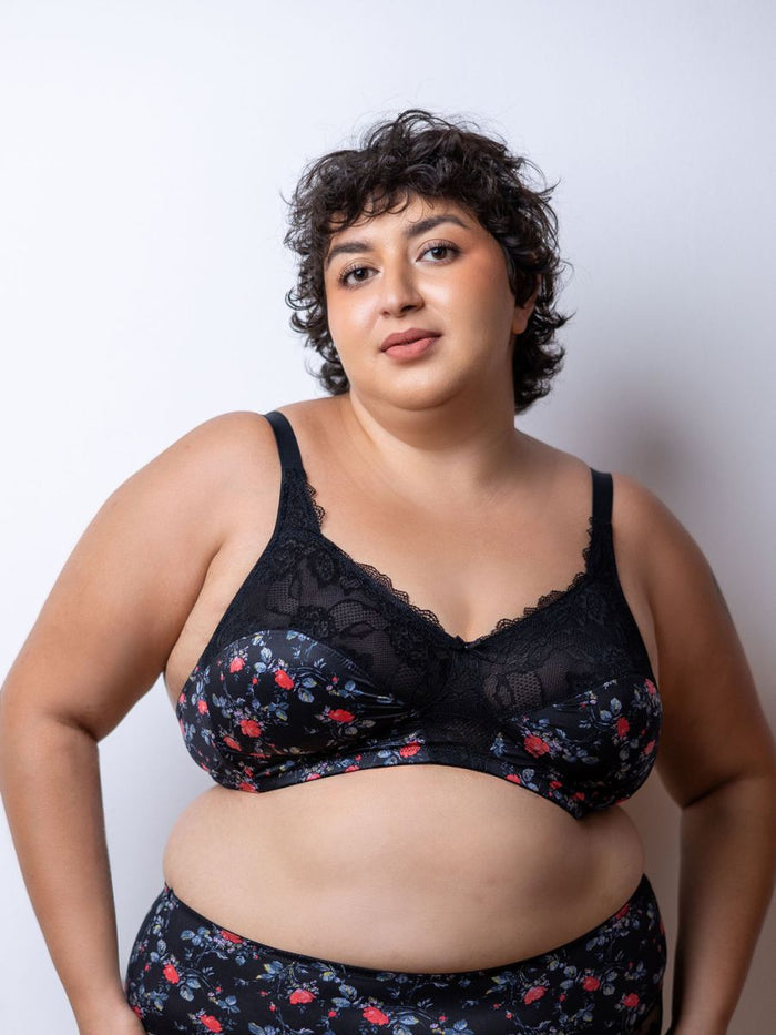 Lydia - Non Wired Lace Bra In Black Rose Online at Kapruka | Product# ef_AC_7885567066265