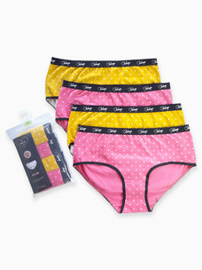 Dina - Brief 4 Pack in Summer Polka Combo Buy Clothing and Fashion Online for specialGifts