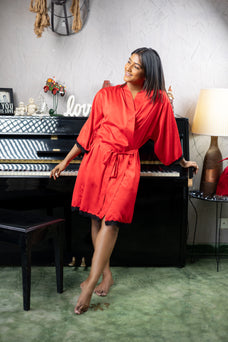 Piper - Robe in True Red  Online for externalFeedProduct