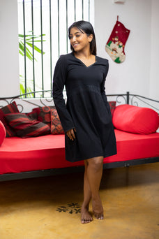 Gail - Long Sleeve sleep. Shirt in Black Buy Clothing and Fashion Online for specialGifts