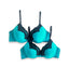 Shop in Sri Lanka for Luna - 2 Pack - Plunge Bra Padded & Wired In Turq With Black